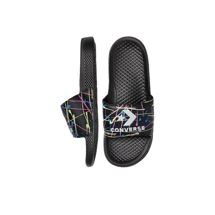 Converse Chuck Taylor All Star Slide Paint Splatter 'Black Pink'-3
