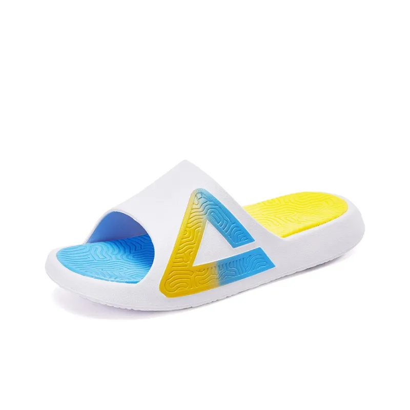 PEAK EVA Quiet Slide Slippers Women's White Tropical Blue-2