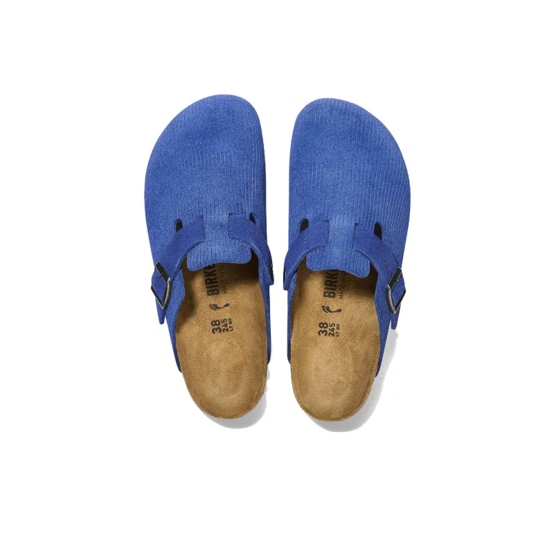 Birkenstock Boston Embossed Corduroy Suede Indigo-3