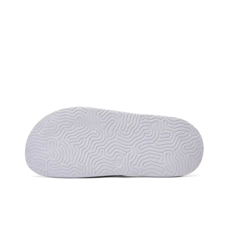 PEAK EVA Quiet Slide Slippers Women's White Tropical Blue-5