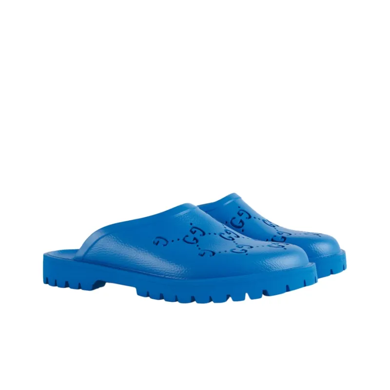 GUCCI Slip On Sandal 'Bright Blue'-1