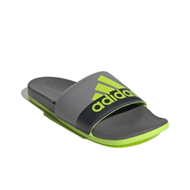 Adilette Adidas Comfort Slide 'Grey Semi Solar Slime'-2