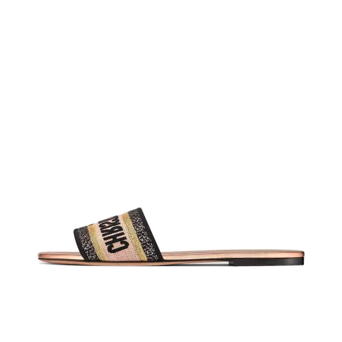 DIOR Dway Slide Slippers Women's Rose Gold