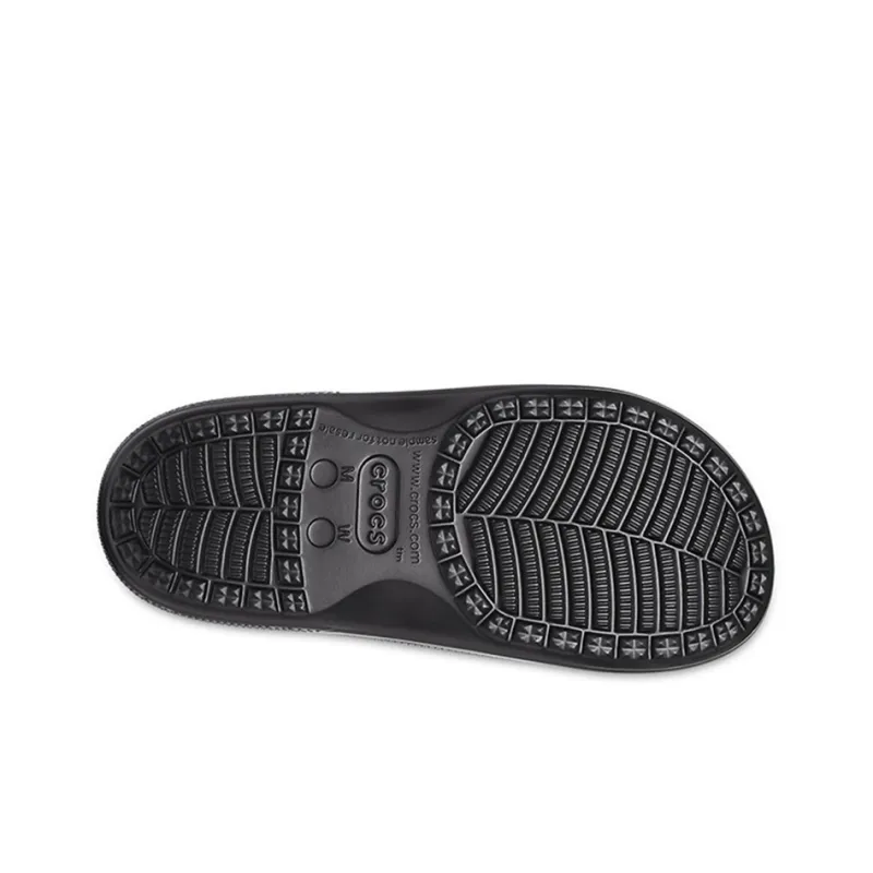 Crocs Fashion Casual Unisex Black Slippers-4