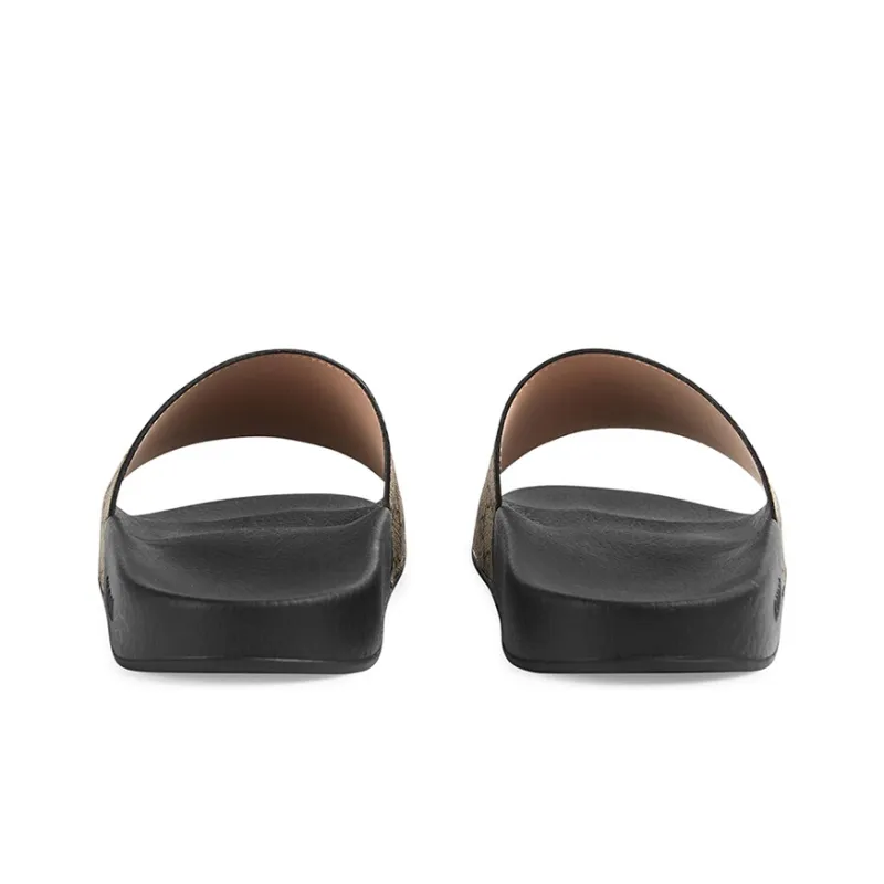 GUCCI GG Supreme Slides With Wolf-4