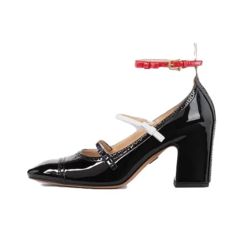 THOM BROWNE 75mm Block-heel Court Shoes