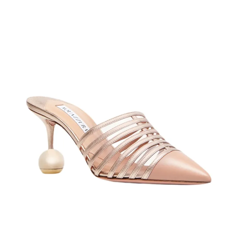 AQUAZZURA Wrap-toe Slippers Women's Pink-2