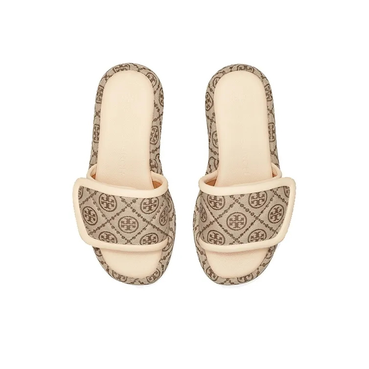 TORY BURCH Bubble Slip Resistant Stylish Sandal Women's Beige-2