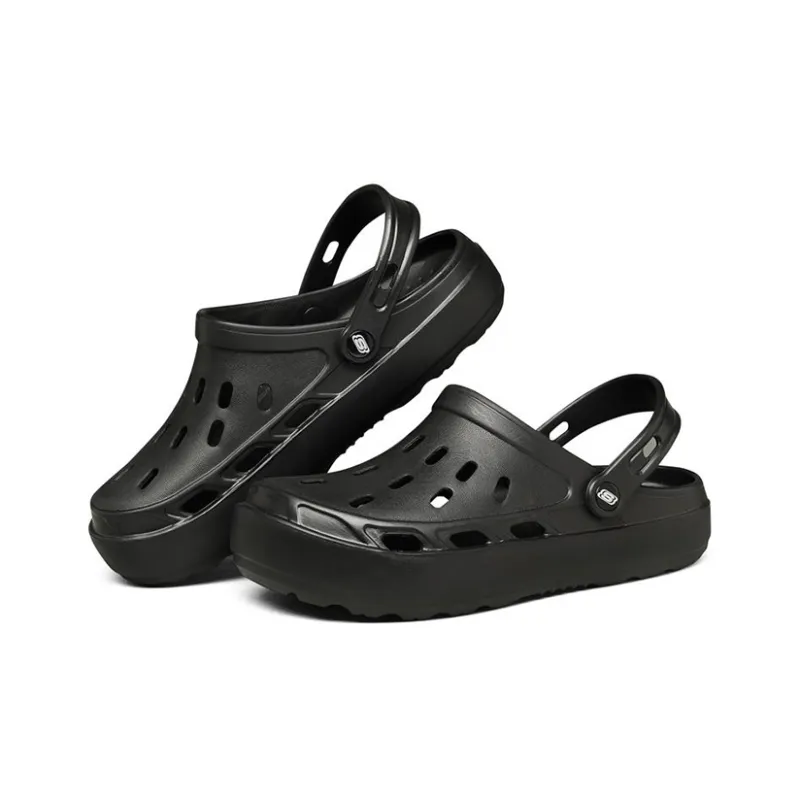 Skechers Swifters Minimalistic Cozy Sports Slippers Pure Black-2