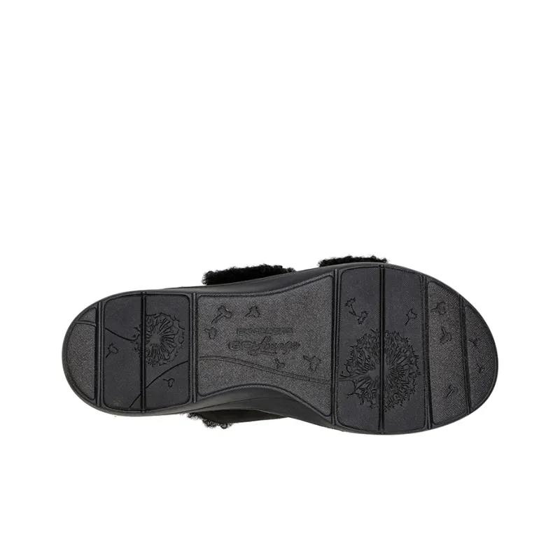 Skechers ARCH FIT LOUNGE Rubber Sole Slippers Women's Black-4