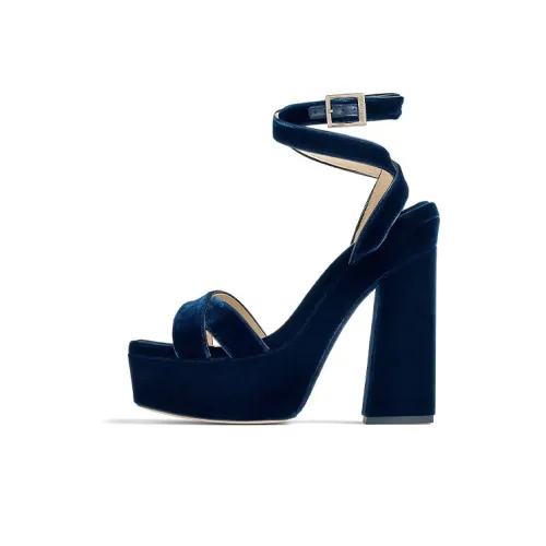Jimmy Choo Strap Sandals Women's Navy