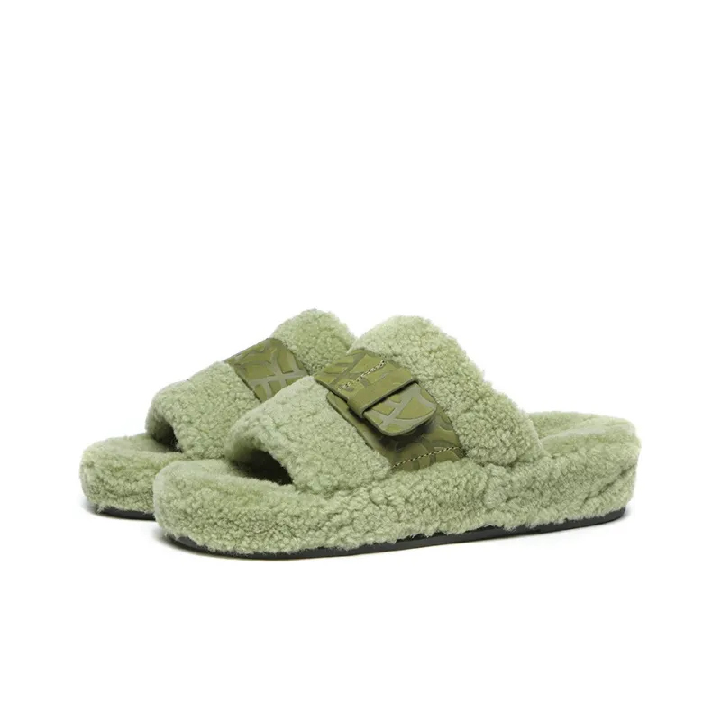 EVERAU Slide Slippers Women's Green-1