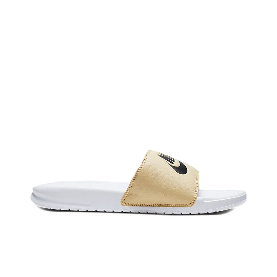 Nike Benassi Jdi Slide White Team Gold POIZON