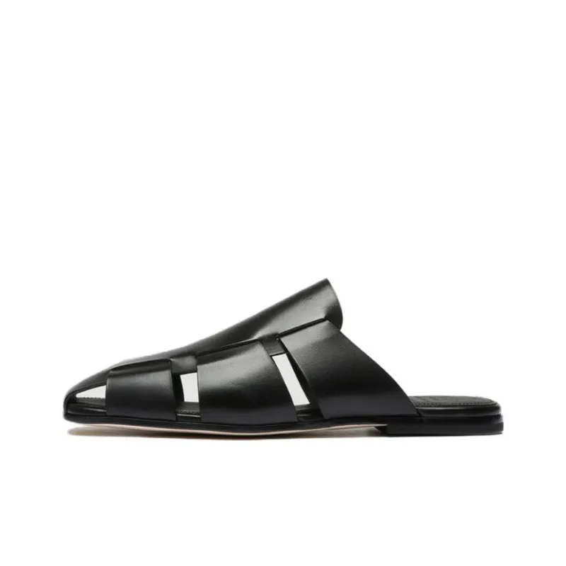 Officine Creative Fidel Leather Caged Slides-0