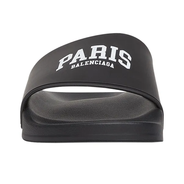 Balenciaga Paris Slide Slippers Women's Black-3