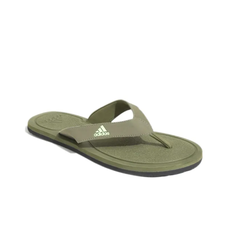 Adidas Stabile Rubber Sole Slip-Resistant Abrasion-Resistant Slide Slippers Men's Green-2