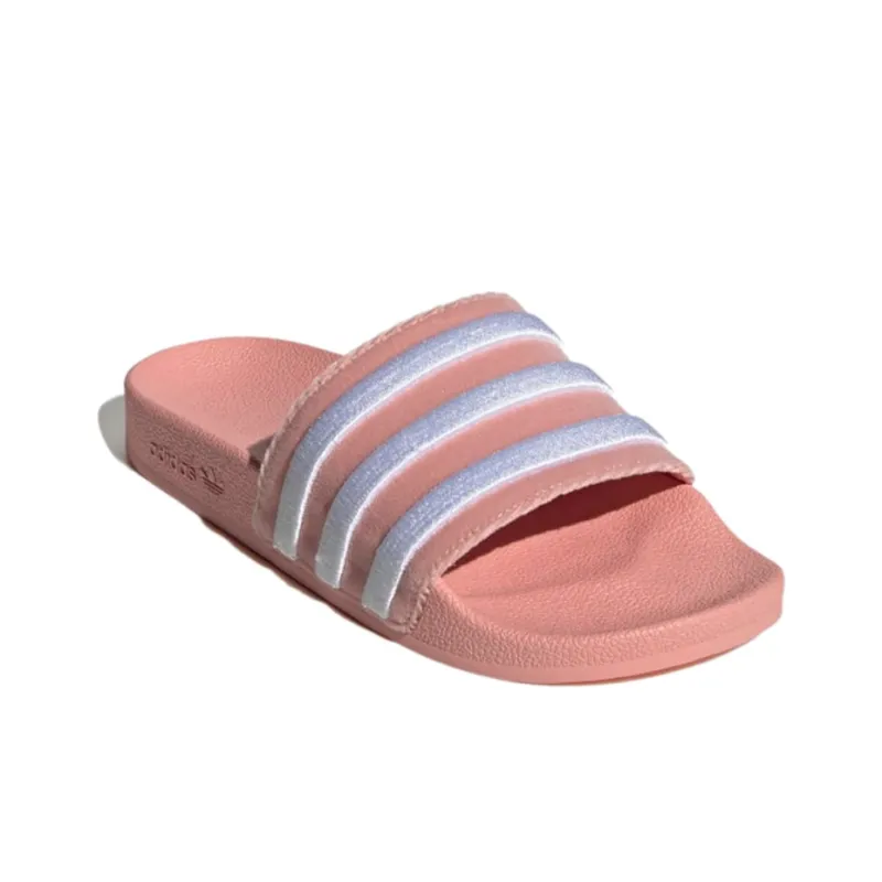 Adidas Originals Adilette Slides Wonder Mauve Cloud White Women's-2