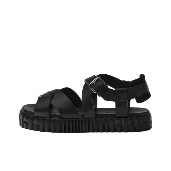 HERMES Everest One Strap Sandals Women's Black