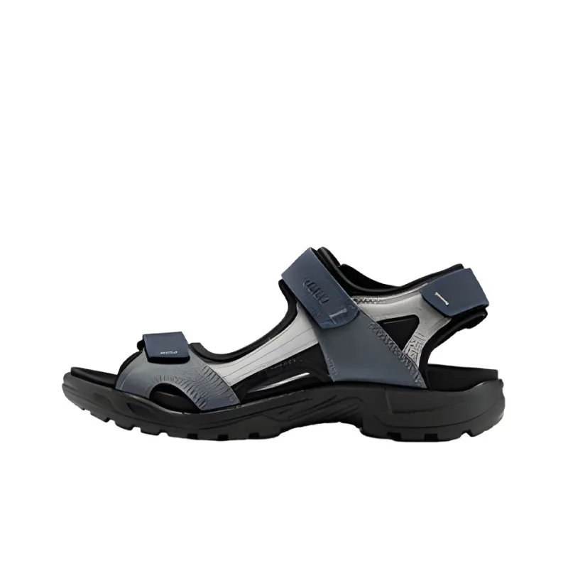 Ecco Sandal Men's Gray Blue Black-0