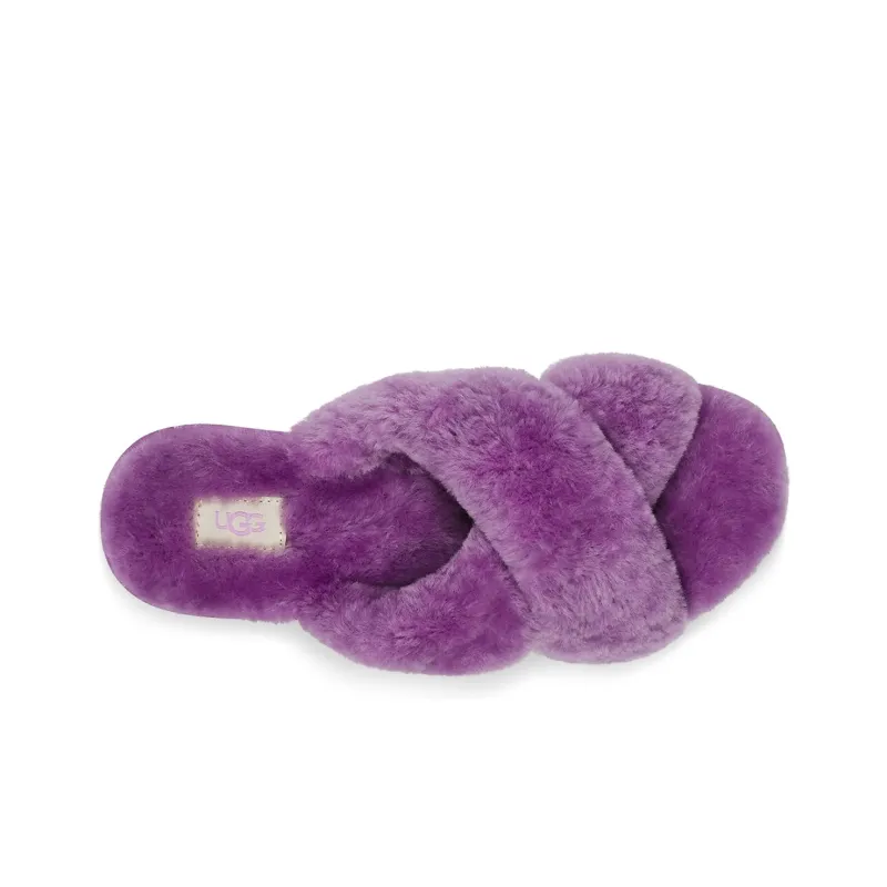 UGG Fuzzette Purple Slippers Women's-3
