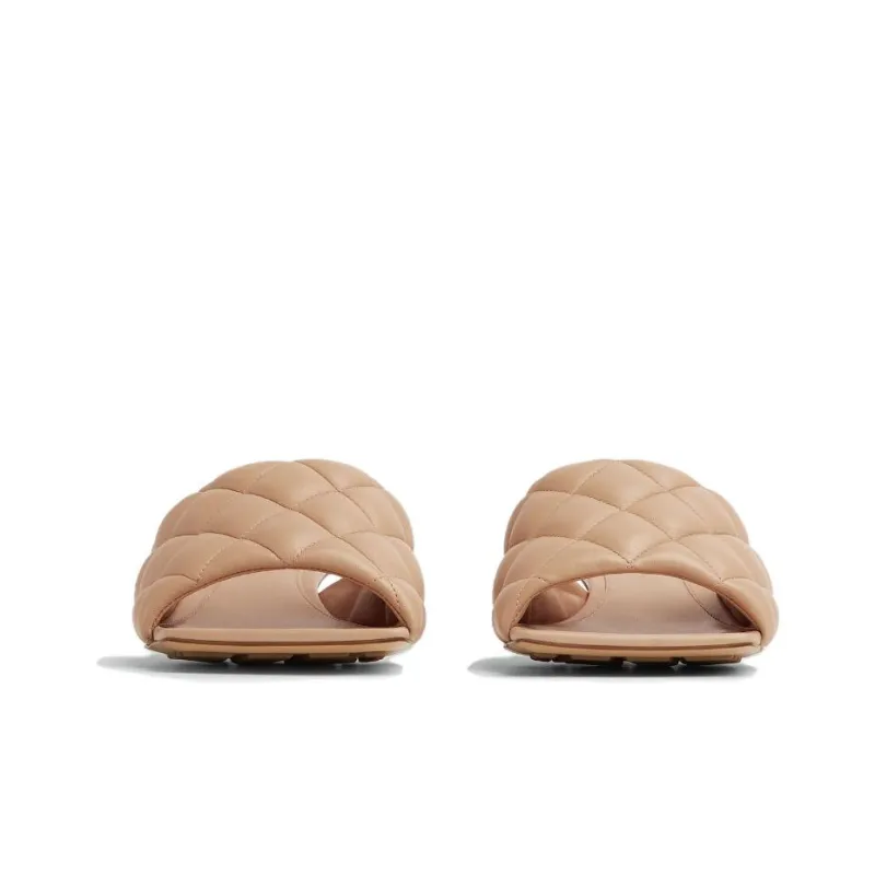 Bottega Veneta Padded Abrasion Resistant Slide Slippers 3.5cm Women's Pink-2