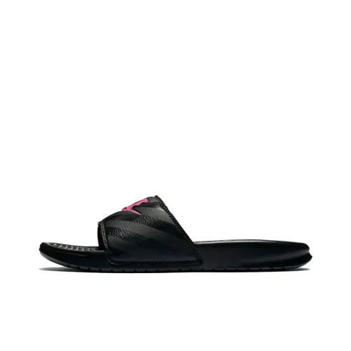 Nike Benassi Jdi Black Vivid Pink-Black Women's