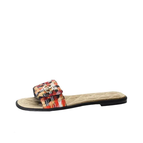 CHANEL Slide Slippers Women's Multicolor