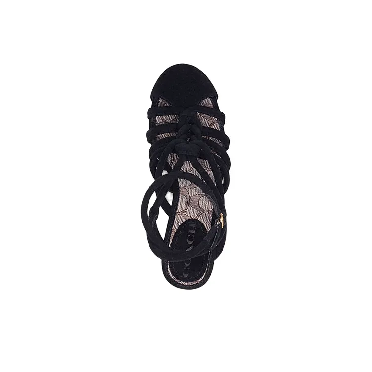 COACH Roman Sandals Women's Black-3