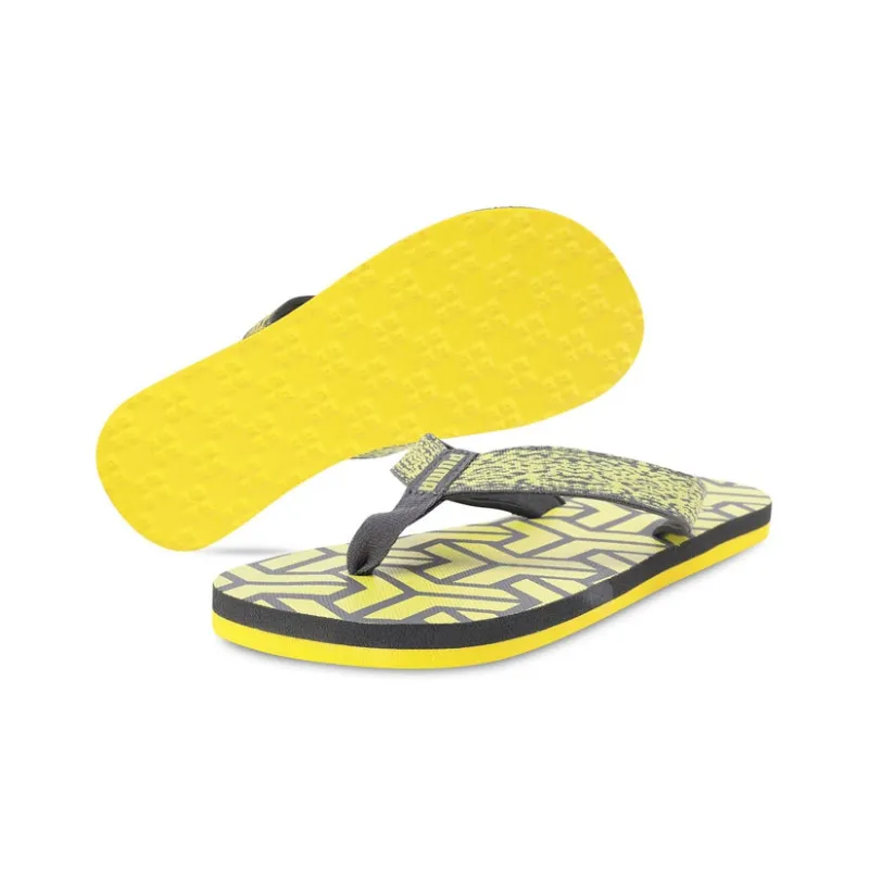 PUMA Camp Idp Slide Slippers Men's Yellow Black-2