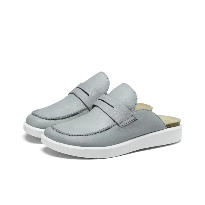 Ecco Closed Toe Slippers Women's Gray-2