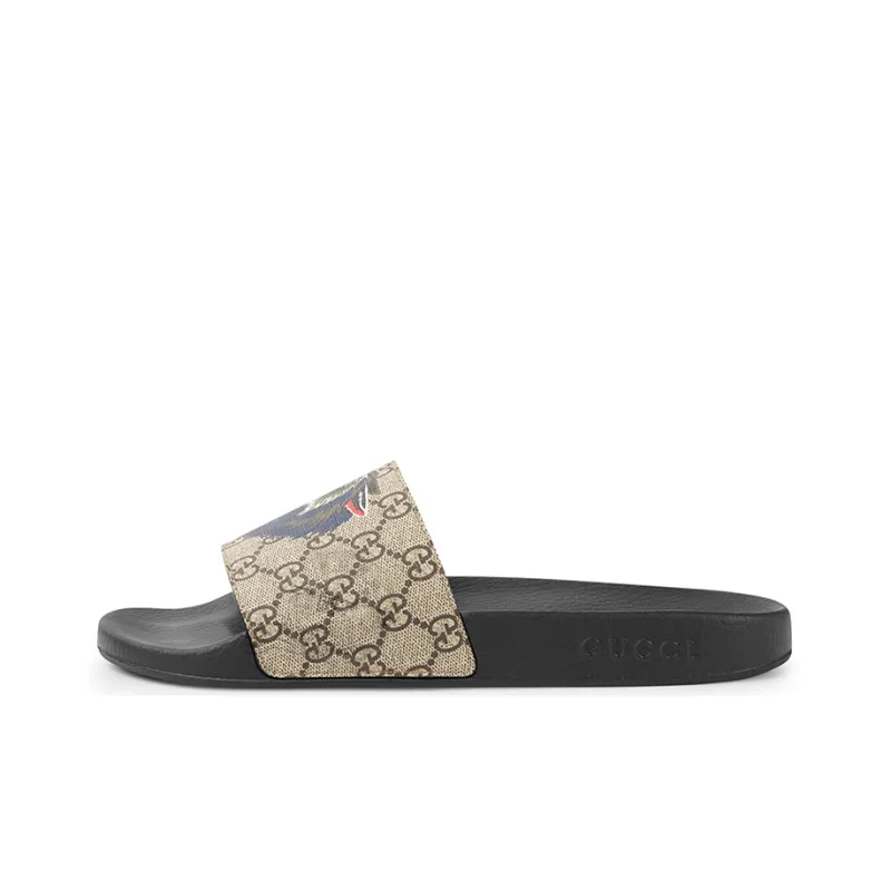 GUCCI GG Supreme Slides With Wolf-0