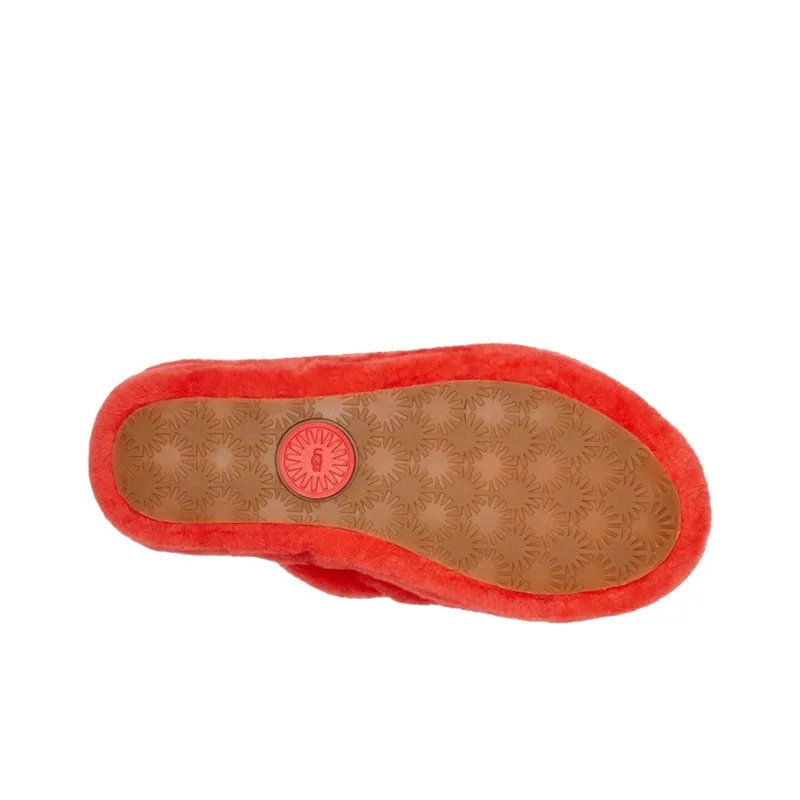 UGG Fluff Yeah Slide Red Currant Women's-5