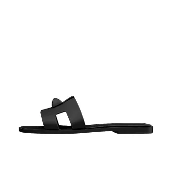 HERMES Oran Odor Resistant Slide Slippers Women's Black