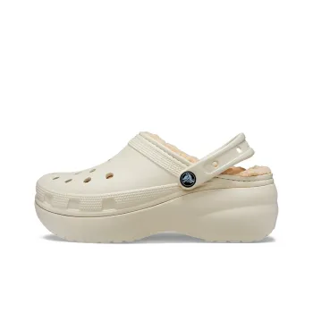 Crocs Classic Platform Lined Clog 'Bone' Women's
