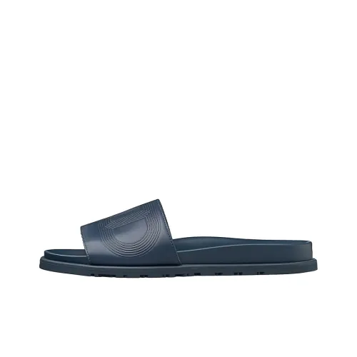 HERMES Biarritz Slide Slippers Men Indigo