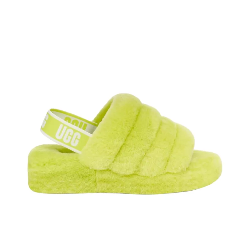 UGG Fluff Yeah Slide Key Lime Women's-1