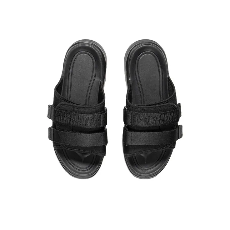 LiNing CF Tracing Rubber Sole Quiet Slide Slippers Women's Black-3