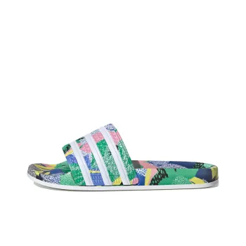 Adidas Adilette Flowers Slippers 'Red Blue Pink' Women's