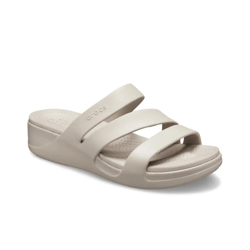 Crocs Monterey Slide Slippers Women's Gray-2