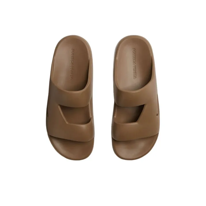 Bottega Veneta Odor Resistant Slide Slippers Men's Brown-4