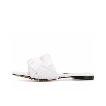 Bottega Veneta Lido Slide Slippers Women's White