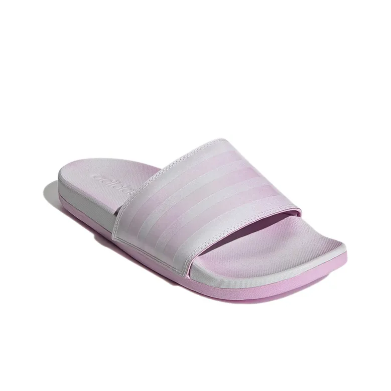 Adilette Women's Adidas Comfort Slides 'Grey Clear Lilac' Women's-2