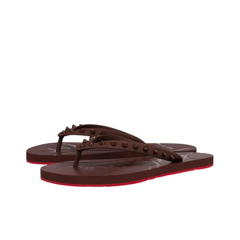 Christian Louboutin Loubi Flip Donna Thong Sandal Nude 8 Women's-2