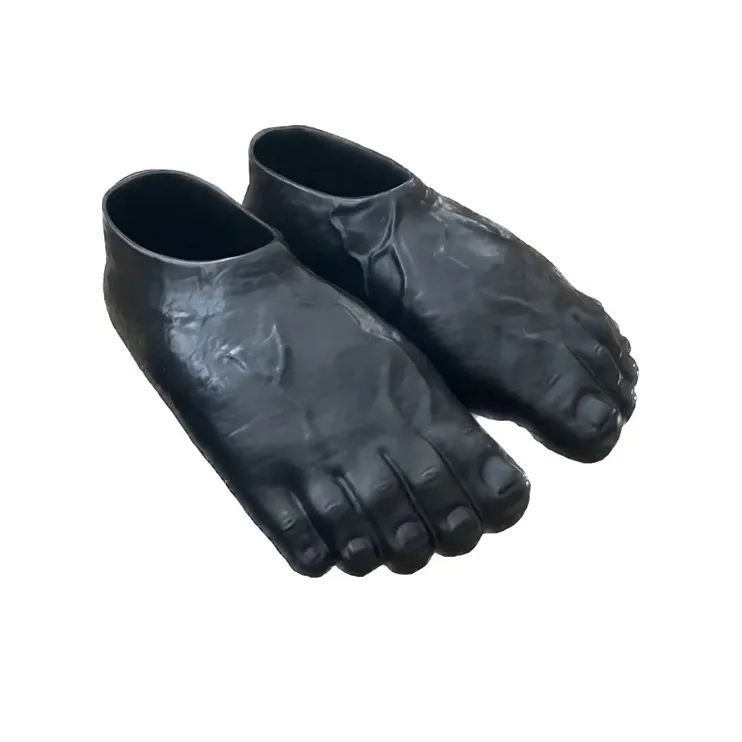 Imran Potato Caveman Slippers Black-1