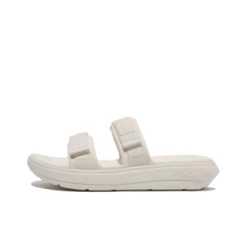 FILA Fong Sandals Rubber Sole Slide Slippers Unisex Beige