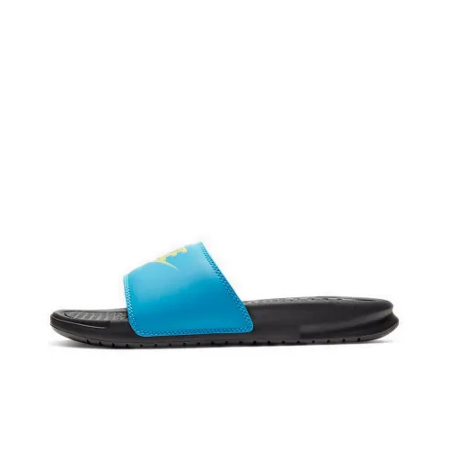Nike Jdi Benassi Slides 'Blue Fury Limelight' Women's