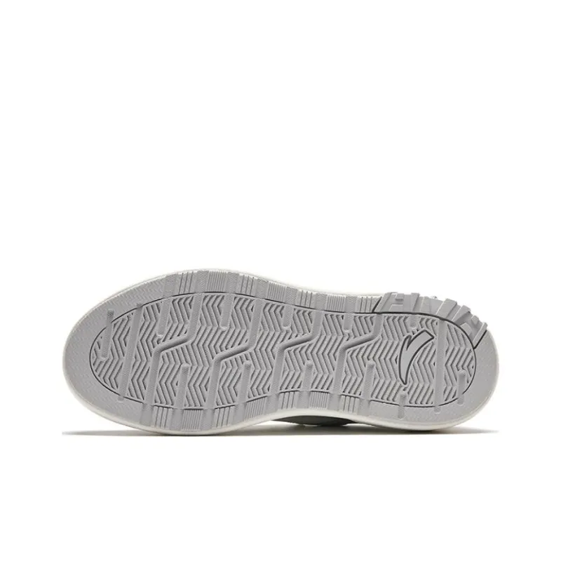 Anta Platform Sandals Wear-Resistant Low-Top Skateboard Shoes Men's Gray-4