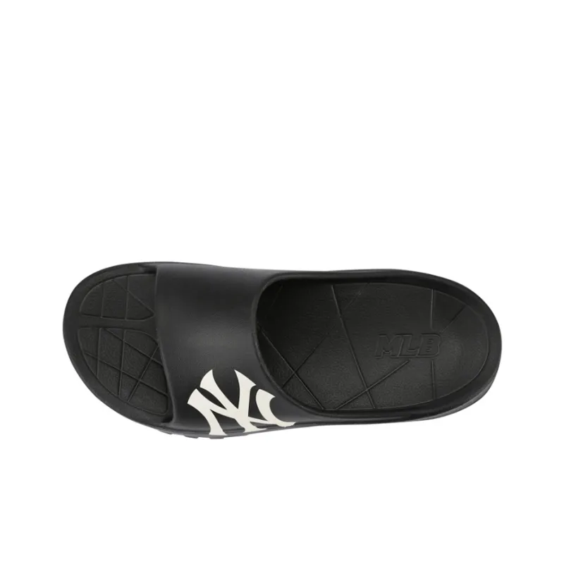 MLB Slipper Rubber Sole Slip Resistant Slide Slippers Unisex Black-2