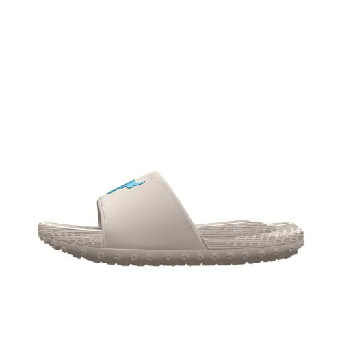 Under Armour Project Rock 3 Slide Slippers Men White/Gray