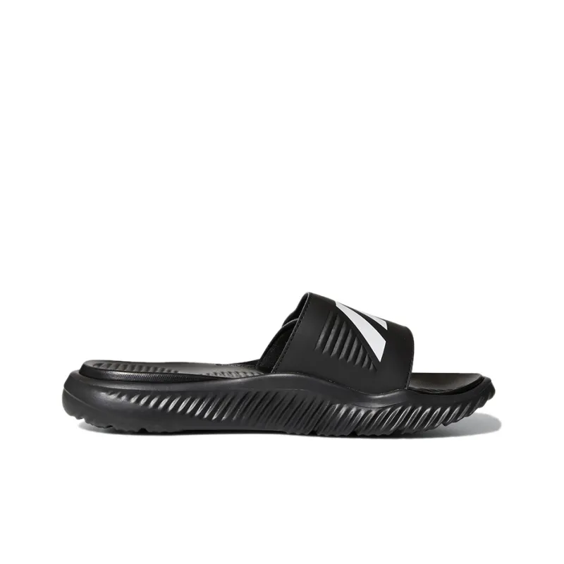 Adidas Alphabounce Slide Black White-1